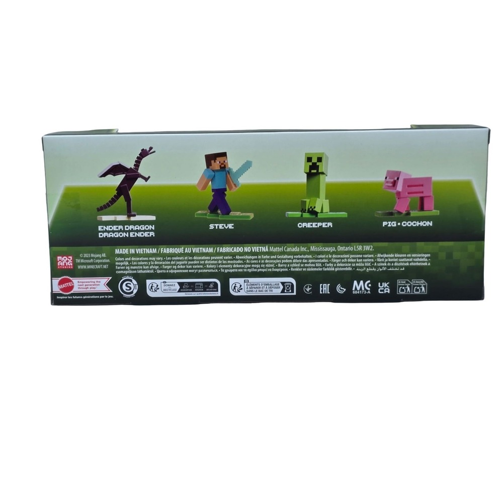 [MATTEL] Minecraft Micro Collection Kids Multicolor Ender Dragon Steve Creeper - Picture 5 of 7
